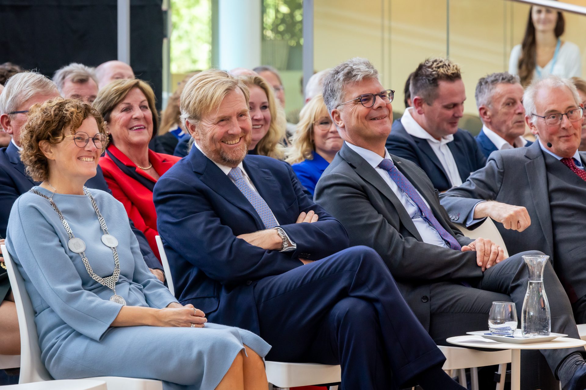 King Willem-Aexander attends hydrogen seminar prior to opening of electrolyser